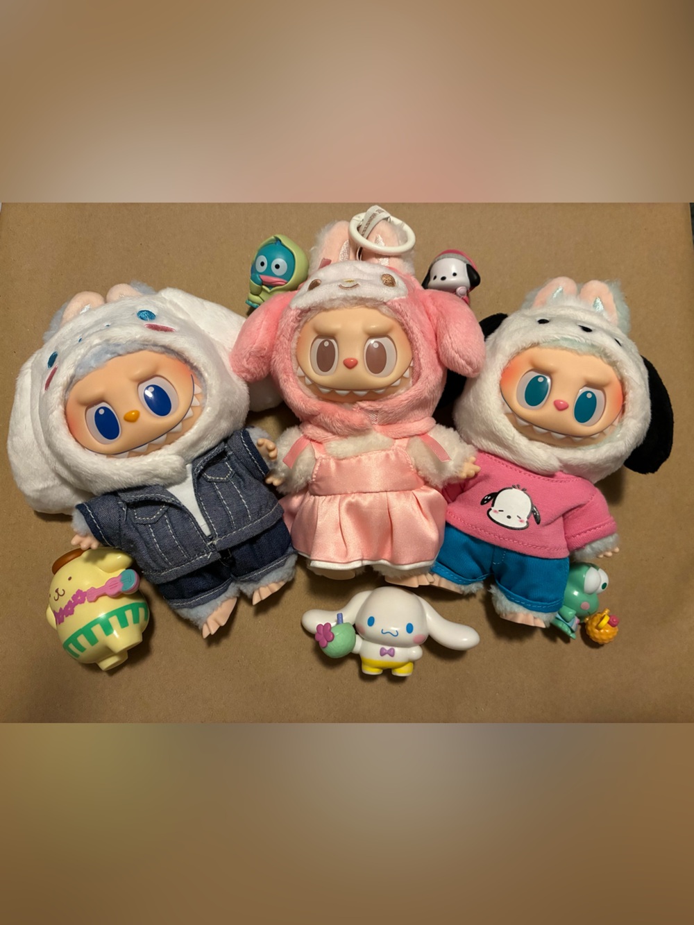 Authentic The Monsters Labubu Hello Kitty 3 Bag Charms & assorted mini figures